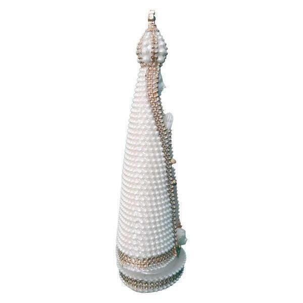 Nossa Senhora Aparecida Perola Imagem Em Resina Com 20 Cm - 4