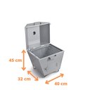 Ver imagem 2 de Churrasqueira Econômica de Chapa Galvanizada Prata Olibox