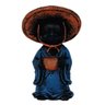 Buda Chinês menino chapéu cone Estátua. - 1