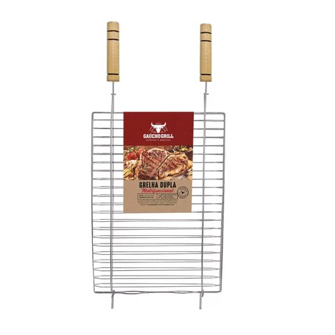 Grelha Dupla Gaucho Dupla Media 36x50cm - Grilazer