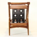 Ver imagem 3 de Carrinho Bar Com Adega Brunello M19 Imbuia/Preto - Mpozenato
