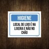 Placa Higiene Local De Lixo É Na Lixeira Não No Chão 36X46 - 1