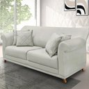 Ver imagem 5 de Sofá Decorativo 160cm 2 Lugares com 4 Almofadas Armstrong Veludo Prata - Gran Belo
