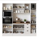 Ver imagem 4 de Cozinha Compacta Modulada com Rodapé, Tampo 8 Peças 240cm Friz Genialflex