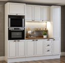 Ver imagem 1 de Cozinha Compacta Modulada com Rodapé, Tampo 8 Peças 240cm Friz Genialflex