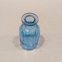 Ver imagem 3 de Vaso Garrafa Decorativo de Vidro Azul 10x5x5cm Enfeite Sala Mesa Estante Flores