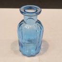 Ver imagem 6 de Vaso Garrafa Decorativo de Vidro Azul 10x5x5cm Enfeite Sala Mesa Estante Flores