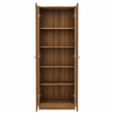Ver imagem 3 de Cristaleira com 2 Portas de Vidro e 4 Prateleiras Nogal CR6003 - Tecnomobili