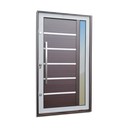 Ver imagem 1 de Porta Pivotante Alumínio Lamb.Miraggio c/Pux.e.Elite Mix Corten 240x150 Brimak