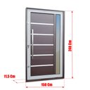 Ver imagem 4 de Porta Pivotante Alumínio Lamb.Miraggio c/Pux.e.Elite Mix Corten 240x150 Brimak