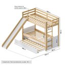 Ver imagem 3 de Treliche Infantil com Escorregador New Garden Casatema MadeiraOriginals Marrom/Branco