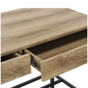 Ver imagem 4 de Escrivaninha reta com duas gavetas e pés metálicos