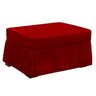 Puff Cama Solteiro Lúcia Suede D05 Vermelho - Mpozenato - 1