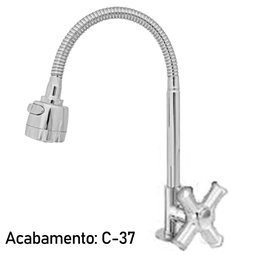 Torneira para Pia Bica Móvel Gourmet Mesa 1160 com Arejador C-37 1/4 de Volta Medida1/2 D Metais San - 4