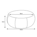 Ver imagem 2 de Puff Golf 105cm Tressê C26 Corino Bege Claro