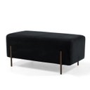 Ver imagem 1 de Puff Decorativo 90cm Base Aço Status B-300 Veludo Preto