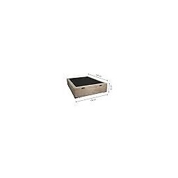 Cama Box Baú Casal Blindado Suede Bege com Pistão a Gás - 5
