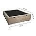 Ver imagem 5 de Cama Box Baú Casal Blindado Suede Bege com Pistão a Gás