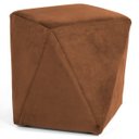 Ver imagem 1 de Puff Decorativo Ametista B-262 Veludo Telha