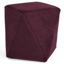 Ver imagem 1 de Puff Decorativo Ametista B-278 Veludo Marsala