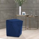 Ver imagem 2 de Puff Decorativo Ametista B-304 Veludo Azul Marinho