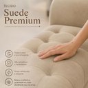 Ver imagem 4 de Recamier Elegante e Confortável 140 cm com Efeito Capitonê Bege