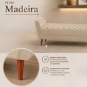 Ver imagem 5 de Recamier Elegante e Confortável 140 cm com Efeito Capitonê Bege