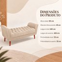 Ver imagem 3 de Recamier Elegante e Confortável 140 cm em Suede Bege