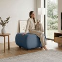 Ver imagem 3 de Puff Decorativo para Sala Orgânico Nara 60 cm Base Fixa Bouclê D03 - D'Rossi