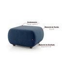 Ver imagem 4 de Puff Decorativo para Sala Orgânico Nara 60 cm Base Fixa Bouclê D03 - D'Rossi