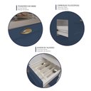 Ver imagem 5 de Armário de Cozinha Americana Modulada 190cm com Balcão para Pia Multimóveis CR20493 Branco/Azul