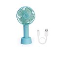 Ver imagem 3 de Mini Ventilador Portátil Azul de Mão, Mesa e Maquiagem