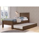 Ver imagem 1 de Cama Solteiro Barcelona C/ Auxiliar Cacau - Conquista