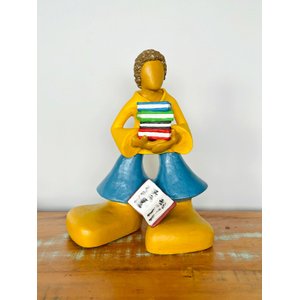 Escultura em Busca do Conhecimento Mestre Ivo Diodato - Decoração em Cerâmica