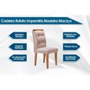 Ver imagem 5 de Conjunto: Mesa de Cozinha Jade Tampo Madeirado C/ Vidro Canto Curvo 180x90 e 6 Cadeiras Imperatriz