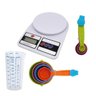 Kit Confeitaria Balança Cozinha 10 Kg Colheres Copo Graduado - 1