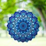 Móbile Mandala Azul Giratória em Metal (33cm) Relaxar e Meditar - 3