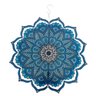 Móbile Mandala Azul Giratória em Metal (33cm) Relaxar e Meditar - 1