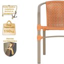 Ver imagem 4 de 02 Cadeiras Floripa e Mesa Roma 100cm Fendi e Corda Nautica Trama Original