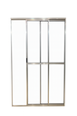 Ver imagem 3 de Porta Sacada 2 Folhas Móveis Aluminio Brilhante C/ Trinco 2,10x1,20