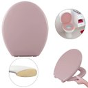 Ver imagem 1 de Assento Vaso Sanitário Tampa Oval Almofadado Rosa | Astra