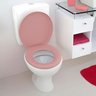 Assento Vaso Sanitário Tampa Oval Almofadado Rosa | Astra - 6