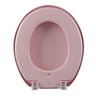 Assento Vaso Sanitário Tampa Oval Almofadado Rosa | Astra - 4