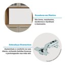 Ver imagem 6 de Paneleiro 70 Cm 4 Portas com Vidro e 2 Nichos para Microondas Isis Luciane Móveis