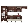 Cozinha Modulada 8 Peças Viv Concept C06 Nogueira/Off White - Kit´s Paraná - 3