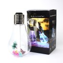 Ver imagem 1 de Difusor e Umidificador de Ar Lâmpada Usb 400ml com Luz Led 7 Cores para Ambientes Internos:prata/úni