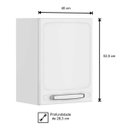 Ver imagem 3 de Armário Aéreo Evidence Aço 40cm 1 Porta 7000 Branco - Bertolini