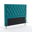 Ver imagem 2 de Kit Cabeceira Decorativa Para Cama Box Centaurus 160 Para Cama Queen e Calçadeira Sagitarius Sued Az