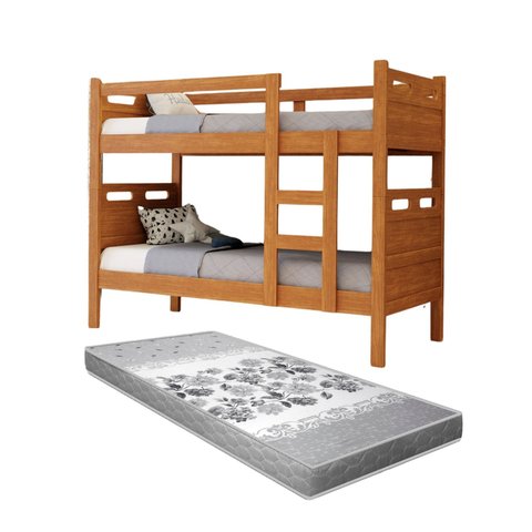 Beliche Solteiro Jaspe Mdf que Vira Duas Cama com 1 Colchao D33
