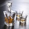 Garrafa Decanter Whisky Vidro Licor 800ml +6 Copos Superluxo - 3